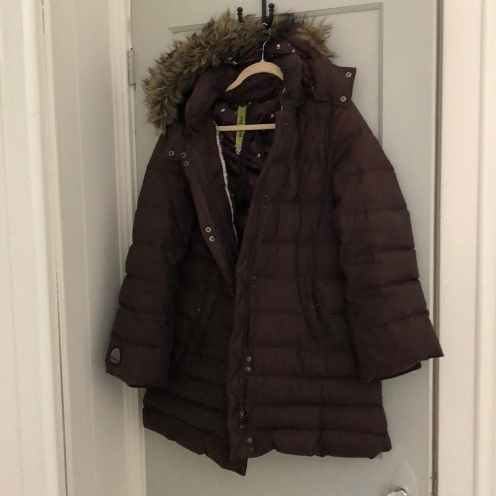 Soia and Kyo brown down coat